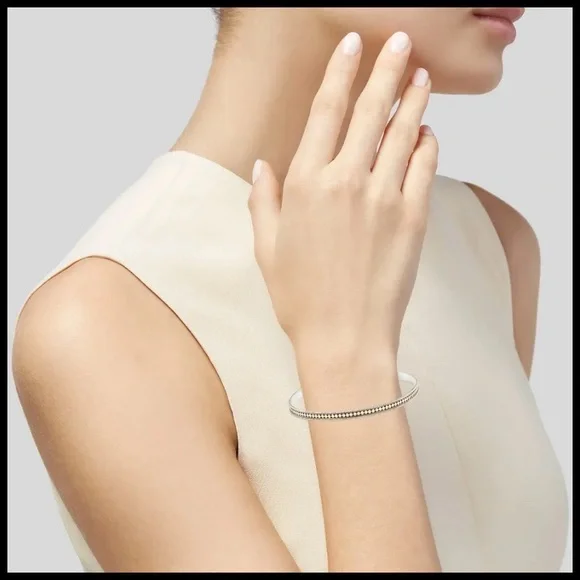Anna Beck Classic Dots Bangle in 18K & Sterling Silver.